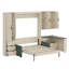 Lit escamotable avec rangement hydraulique, canapé, tablettes et tiroirs Murphy-13886865