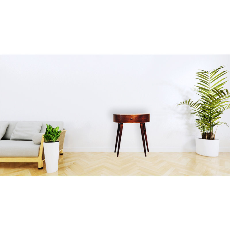 Console simple et élégante avec plateau en bois, table basse de loisirs