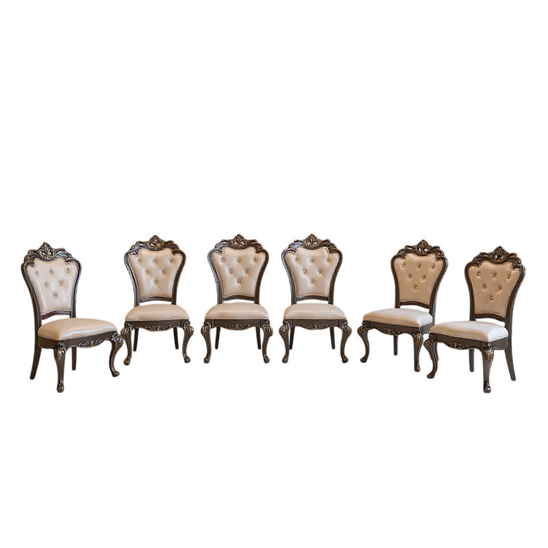 Constantine Wood Dining Side Chair In Cherry (Set Of 6), 6