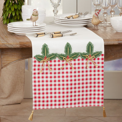 Gulbahar Cotton Blend Christmas Table Runner