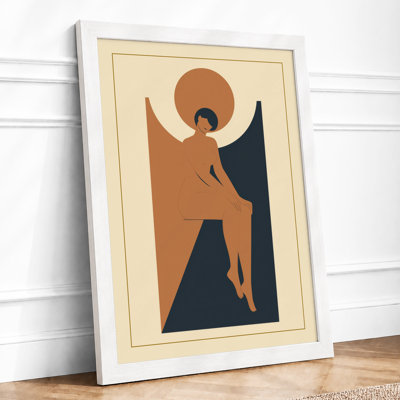 Figure in Repose Art Deco - Framed Print