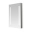 Armoire à pharmacie à DEL avec désembueur, l 24 po x H 40 po x P 5 po Schoffer, prises électriques, horloge numérique, gradateur, miroir grossissant 3X à DEL réglable-509052201