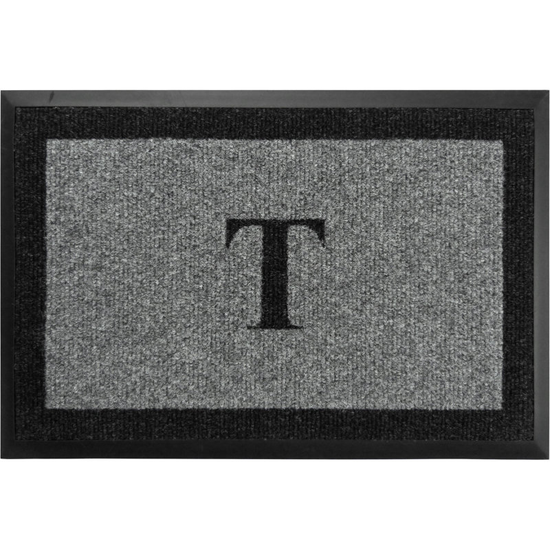 Tapis d'extérieur antidérapant Asai, Gris, T, l 36 po x L 60 po