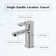 Morden Single-handle Bathroom Faucet with Drain Assembly