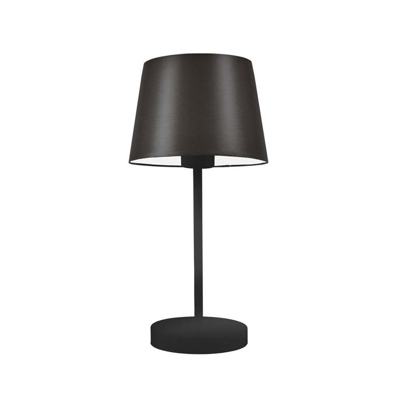 Arsens Metal Table Lamp, Brown, Black