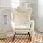 Chaise berçante, fauteuil oscillant rembourré Teddy
