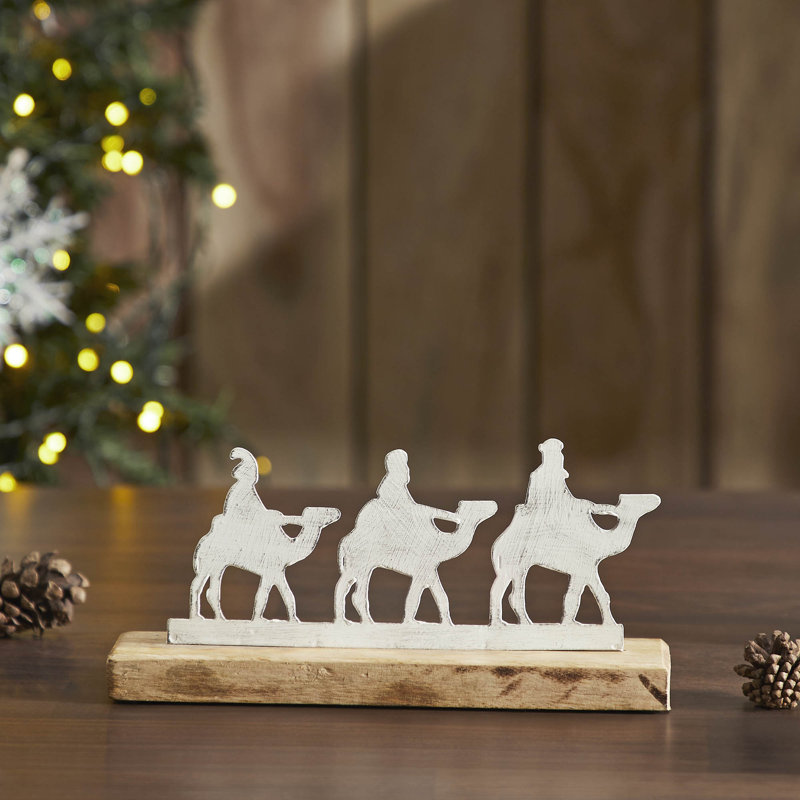 Figurine plus haut 3 hommes sages 4,5 x 9 x 2