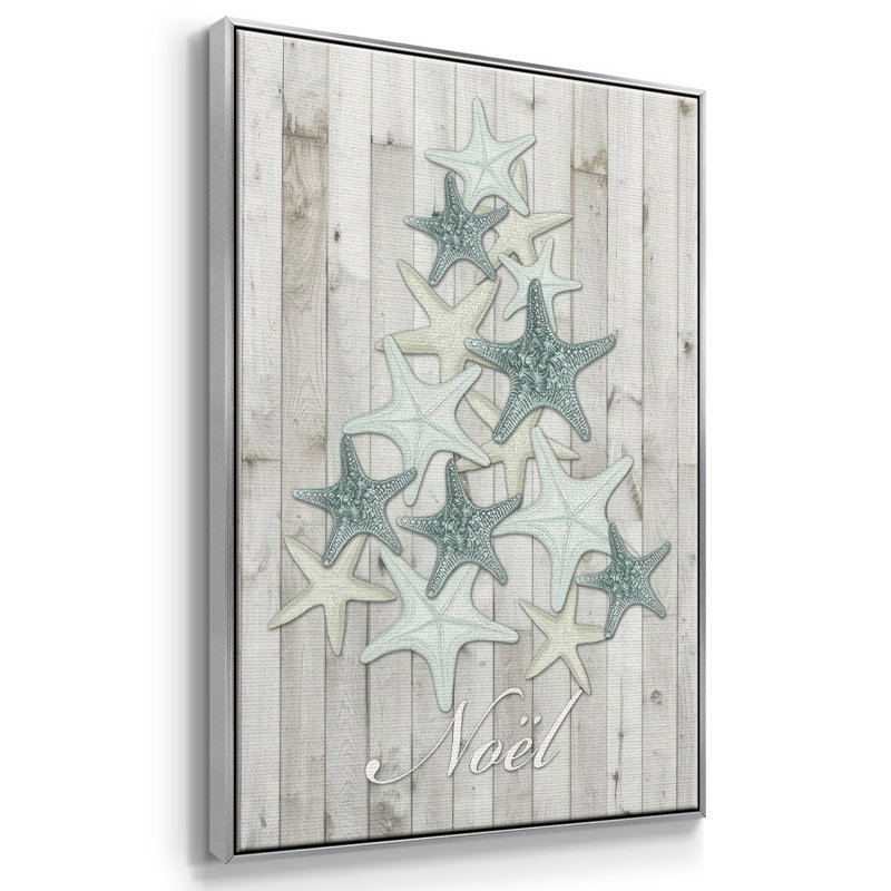 Noël côtier IV, H 41 po x l 27 po x P 1,5 po, Gris
