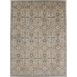 Transitional One-of-a-Kind Rectangle 10 X 13'6" Hand Knotted Area Rug