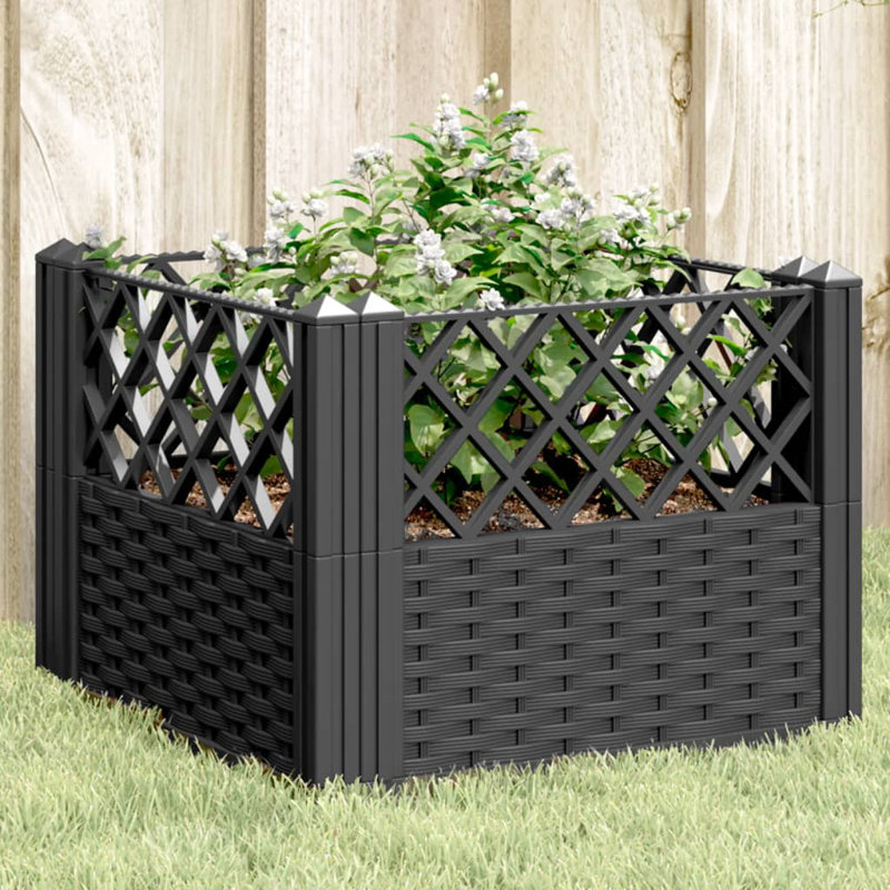 Artel Planter Box, Black, 43.5cm H x 43.5cm W x 43.5cm D