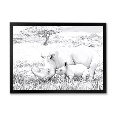 Rhino in African Safari - peinture sur toile