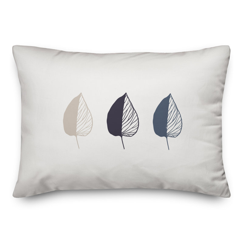 Leaf Rectangular Pillow Cover and Insert