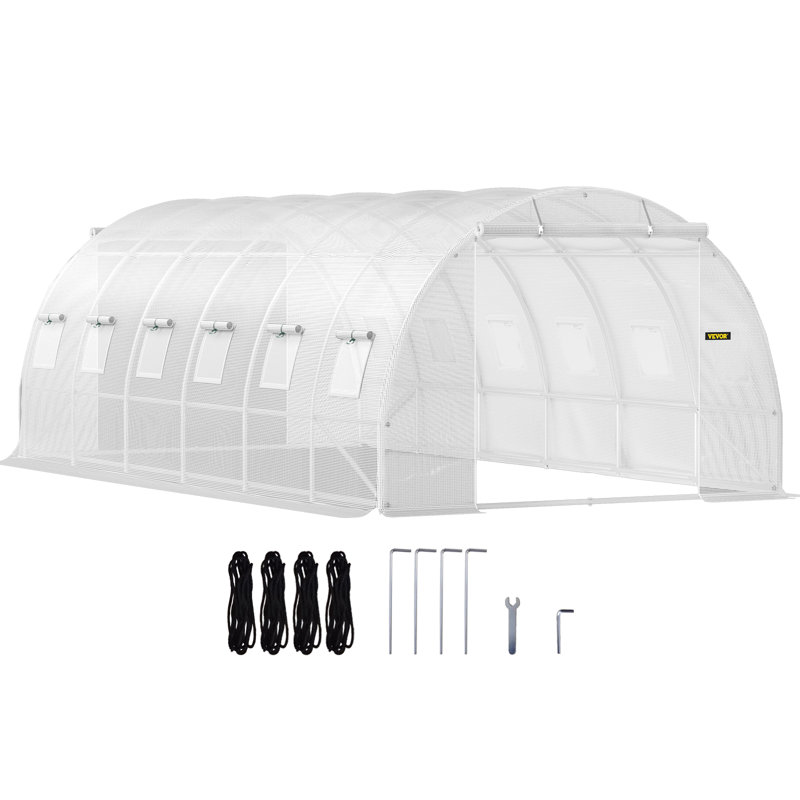 VEVOR Walk-in Tunnel Greenhouse, White