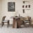 Modern White Ash Table with Oak Chairs-102188233