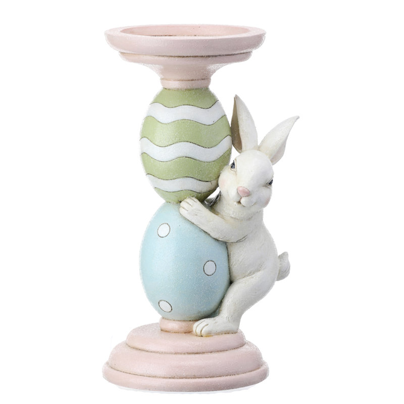 8.75'' H Resin Tabletop Candlestick