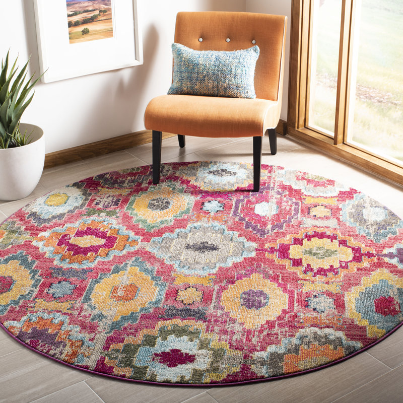 Martucci Geometric Area Rug, Runner 66 x 183cm