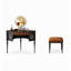 Commode d'angle avec tabouret French Vintage