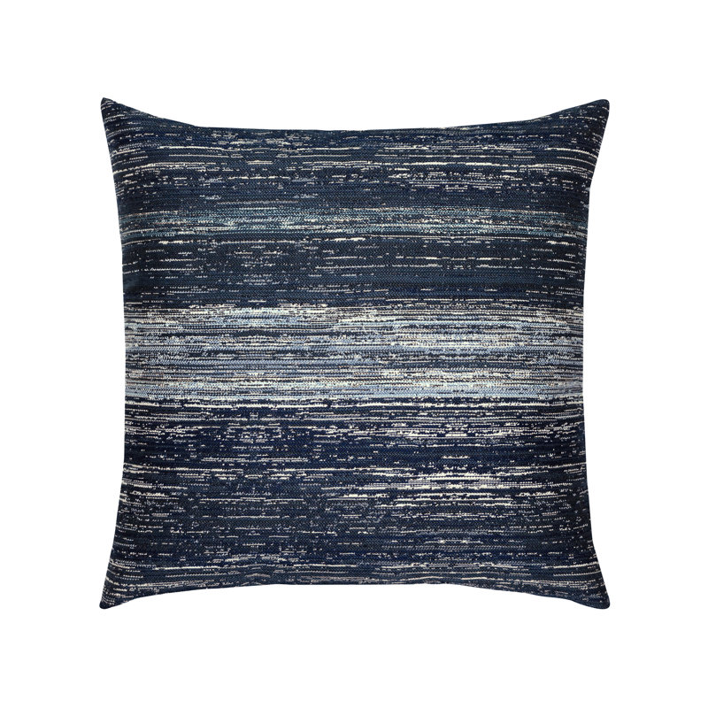 Lagoon Square Indoor/Outdoor Pillow Cover & Insert, Indigo, 20"H x 20"W