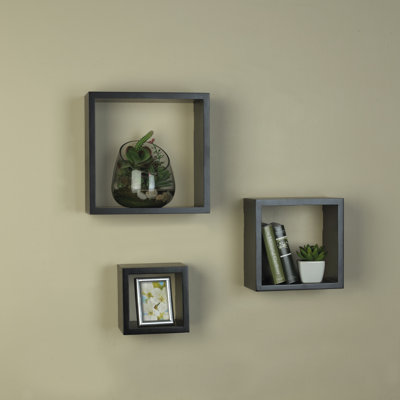 3 Piece Square Shelf Set