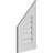 Half Peaked Left Surface Mount Signature Urethane Functional Gable Vent 12/12 Pitch, Primed Tan-101726036