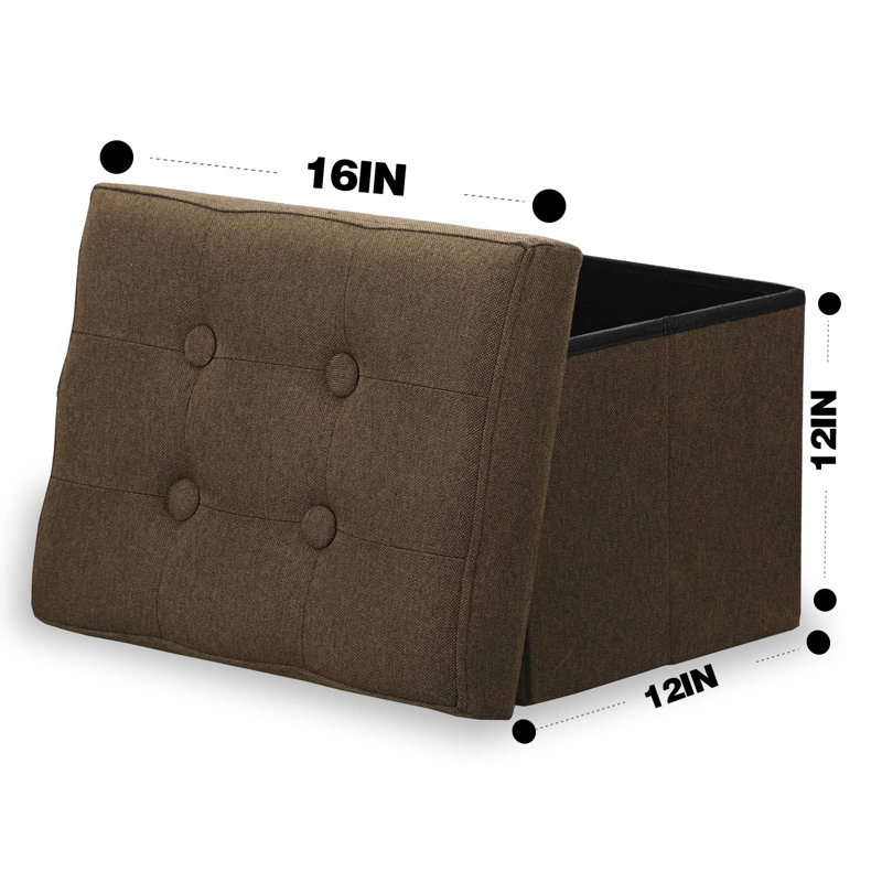 Latunja Upholstered Ottoman