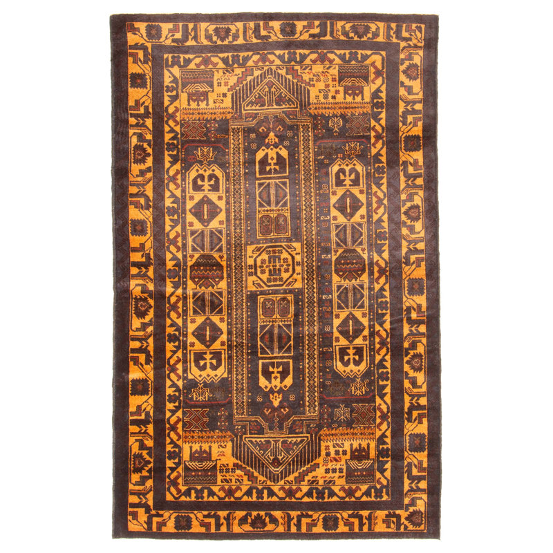 Tapis gris Teimani 4 pi 0 po x 6 pi 8 po