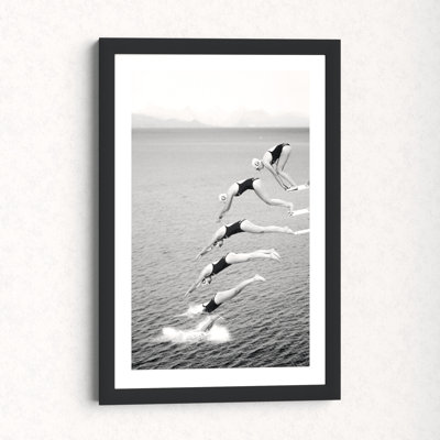 The Beauty Of Diving by Greetje Van Son - Single Picture Frame Fine Art Paper Print