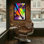 «Fashion Colorful Paint Splatter Graffiti Art», reproduction sur toile
