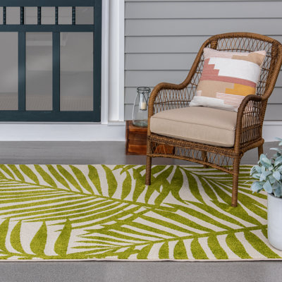 Tapis intérieur / extérieur vert Quechee