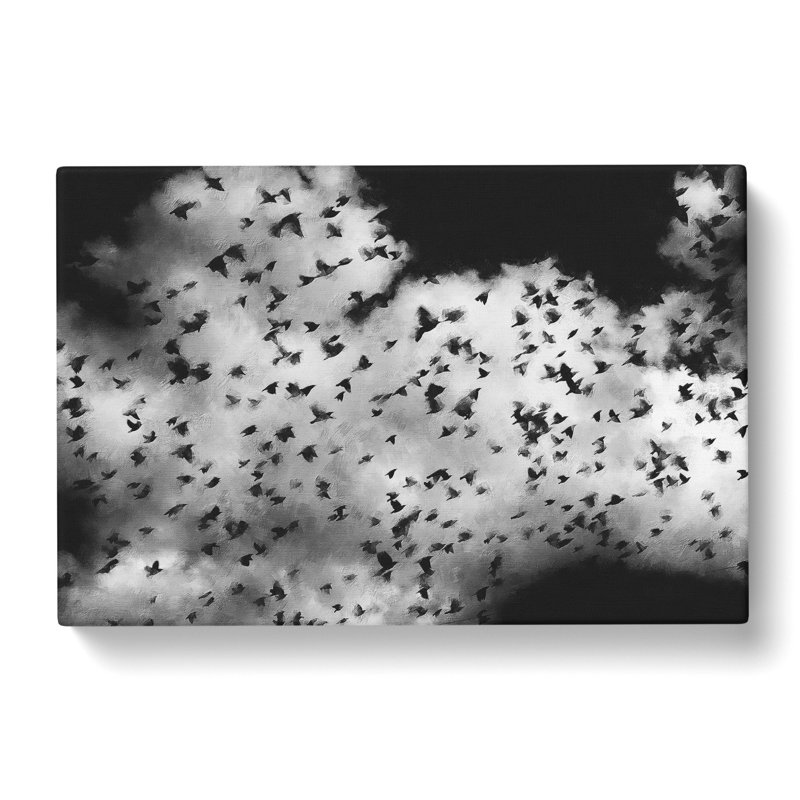 Birds On The Move Painting - Wrapped Canvas, 50cm H x 76cm W x 3cm D