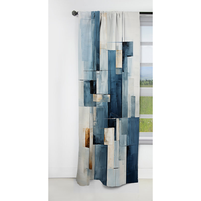 Rideau occultant Kyra - Coastal Minimalisme - 1 panneau, L 52 po x L 120 po
