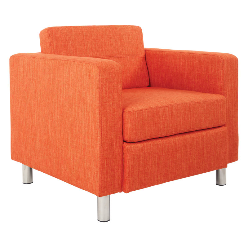 Desantiago Upholstered Armchair, Tangerine Fabric
