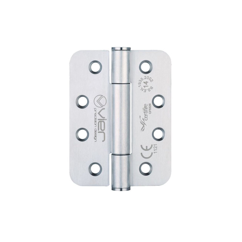 10.2cm H x 7.6cm W Invisible/Concealed Pair Door Hinges, Polised Stainless Steel