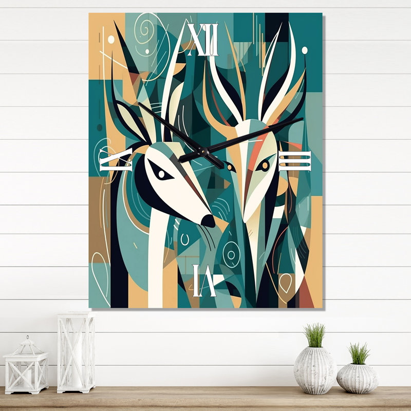 Jakylee - Horloge murale animaux, H 28 po x l 12 po x P 1 po