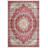 Marisol Green Red Beige Oriental Machine Printed Cotton Polyester Area Rug-215036305