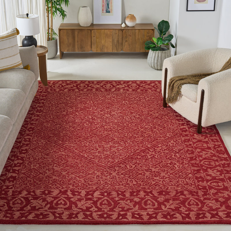 Tapis oriental en laine / coton touffeté à la main Balyeet, Rectangle 8 pi x 10 pi