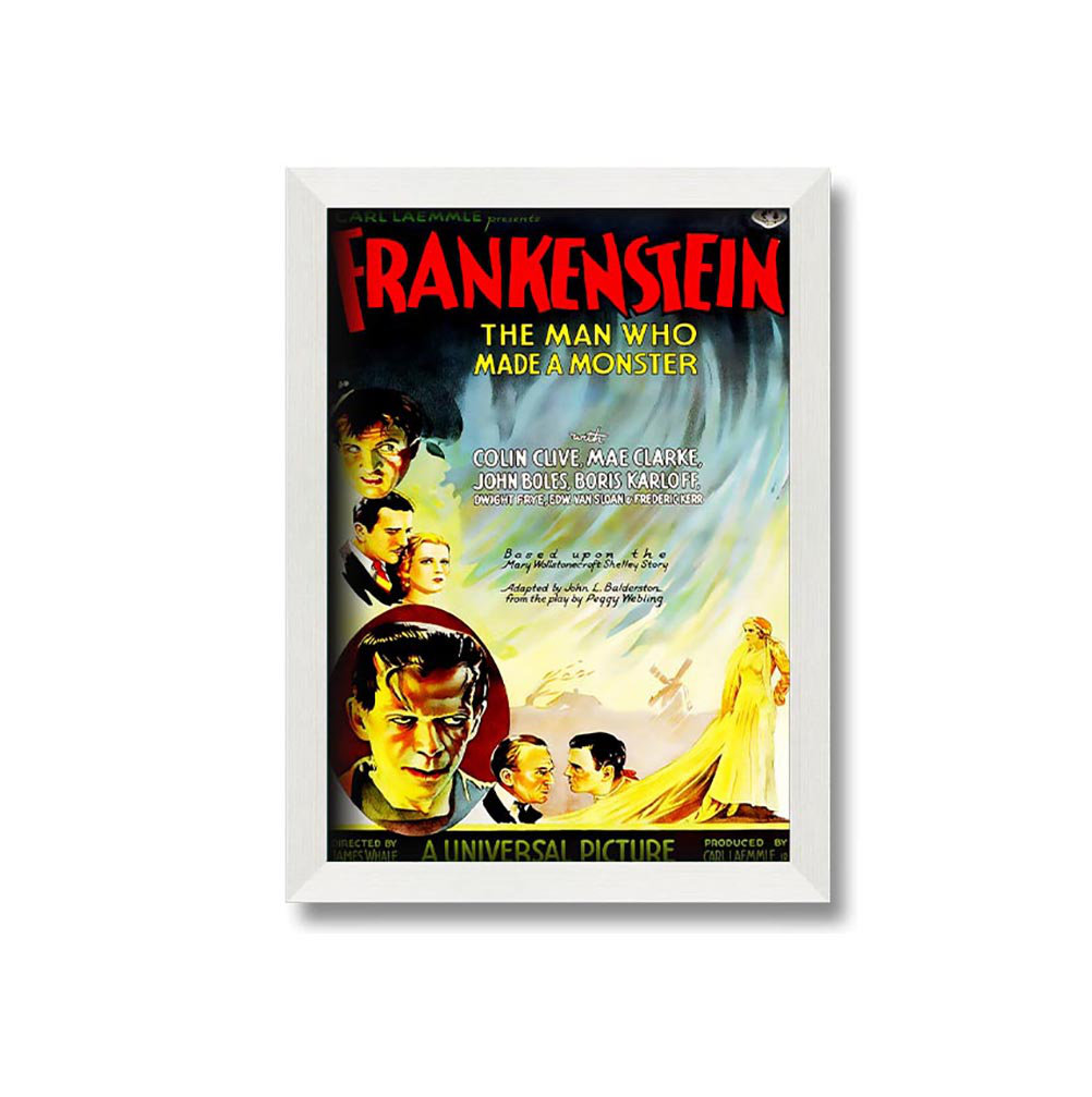 Frankenstein The Man Who Made A Monster Gerahmter Druck Wandkunst