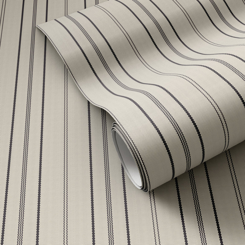 Striped Terralon Wallpaper Roll by Getty Images, Black II