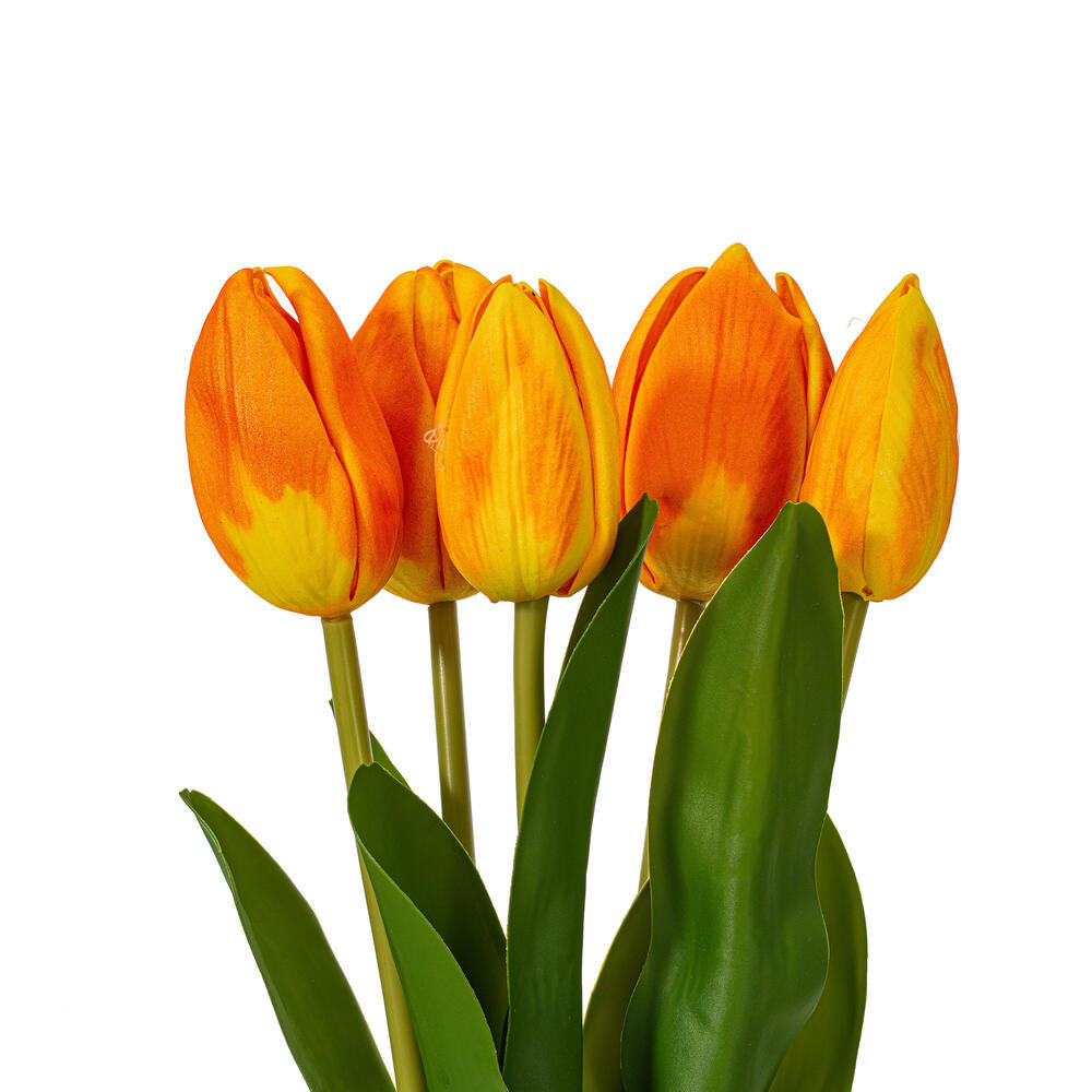 Jasiah Tulip Floral Stems, Orange