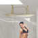 Rain Fixed Shower Head 2.5 GPM GPM with Self-Cleaning