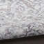 Tapis oriental gris / ivoire en polyester / coton lavable à la machine-89957740
