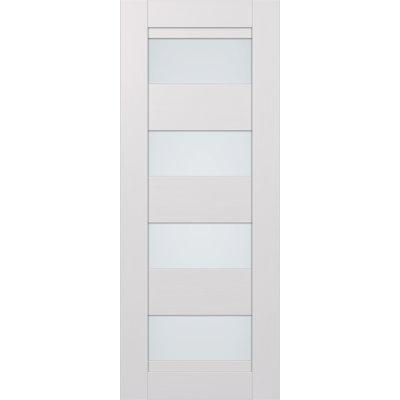 Della Solid + Manufactured Wood Paneled Matte without Installation Hardware Kit Slab Door
