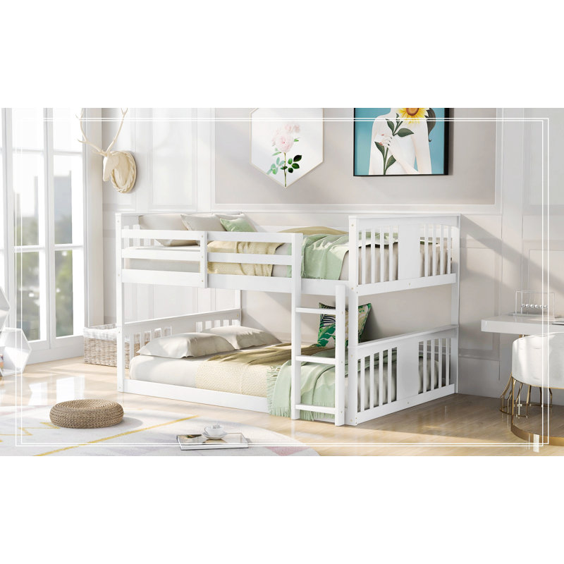 Lit plateforme Imery, Blanc, Double