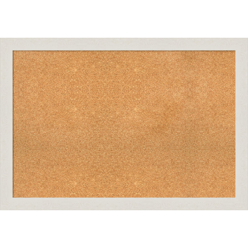 Petit tableau d'affichage mural en liège mural, H 27 po x l 39 po x P 1 po, Bois blanc