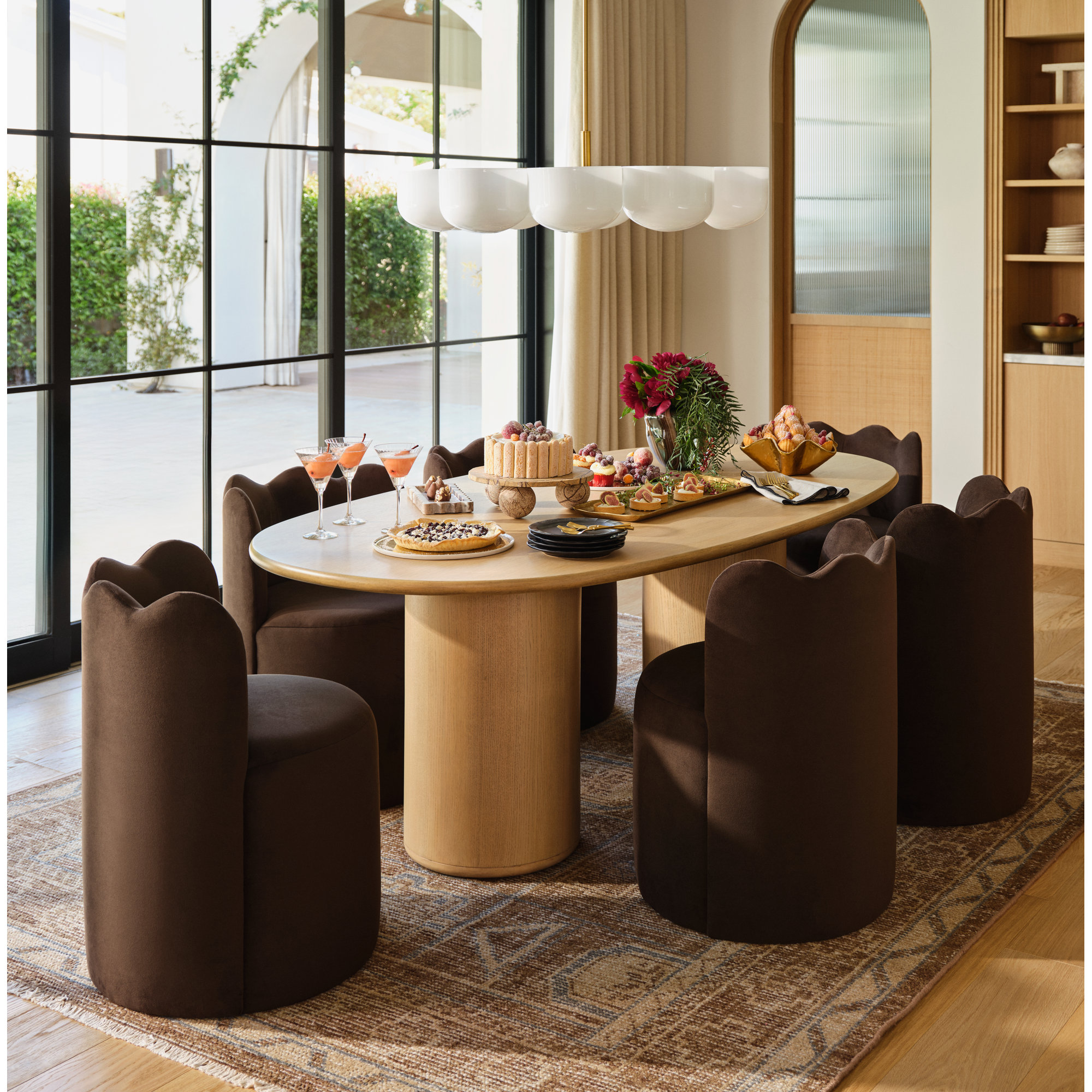 Mira Vine Hand Knotted Wool Area Rug, Rectangle 8'9" x 11'9"