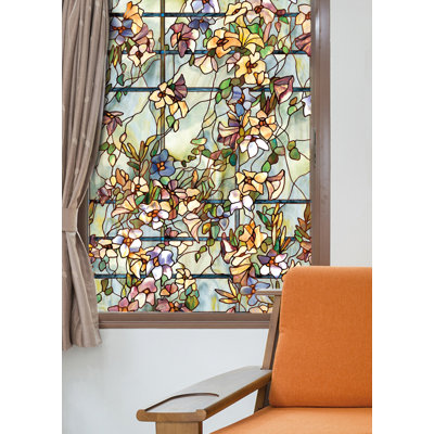 Abstract Non-Wall Damaging Window Decal