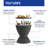 Resin Outdoor Ice Bucket With Extendable Tabletop(black)-1781607574