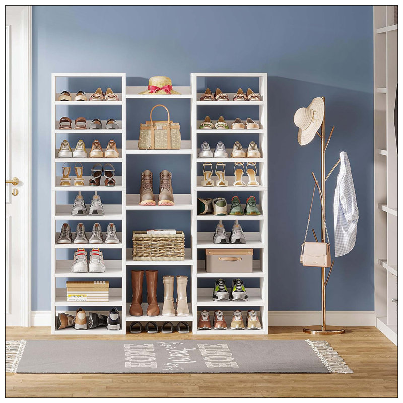 Armoire de rangement à 14 compartiments pour chaussures