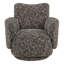 Fauteuil d'appoint pivotant en tonneau