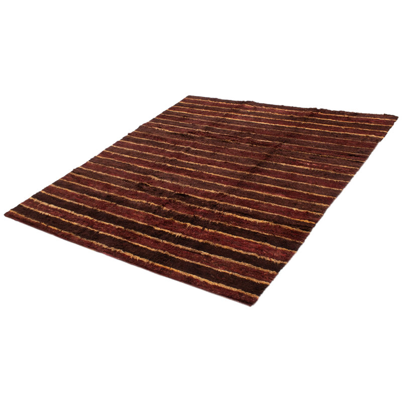 Tapis bordeaux Finie Peshawar Ziegler 8 pi 1 po x 9 pi 0 po